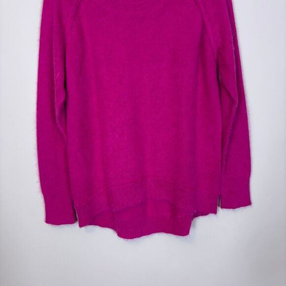 Sandro Pink Fuzzy Angora Pullover Sweater 1 = Small - Picture 4 of 7